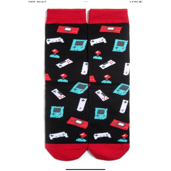 LAVLEY Socks “I'd Rather Be Gaming” Fun Golf Socks For Men and Women NEW - Picture 2 of 4